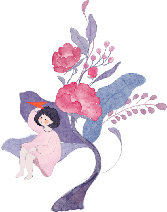 girl with plane in her hand